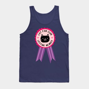 Cat fan club - lifetime member Tank Top